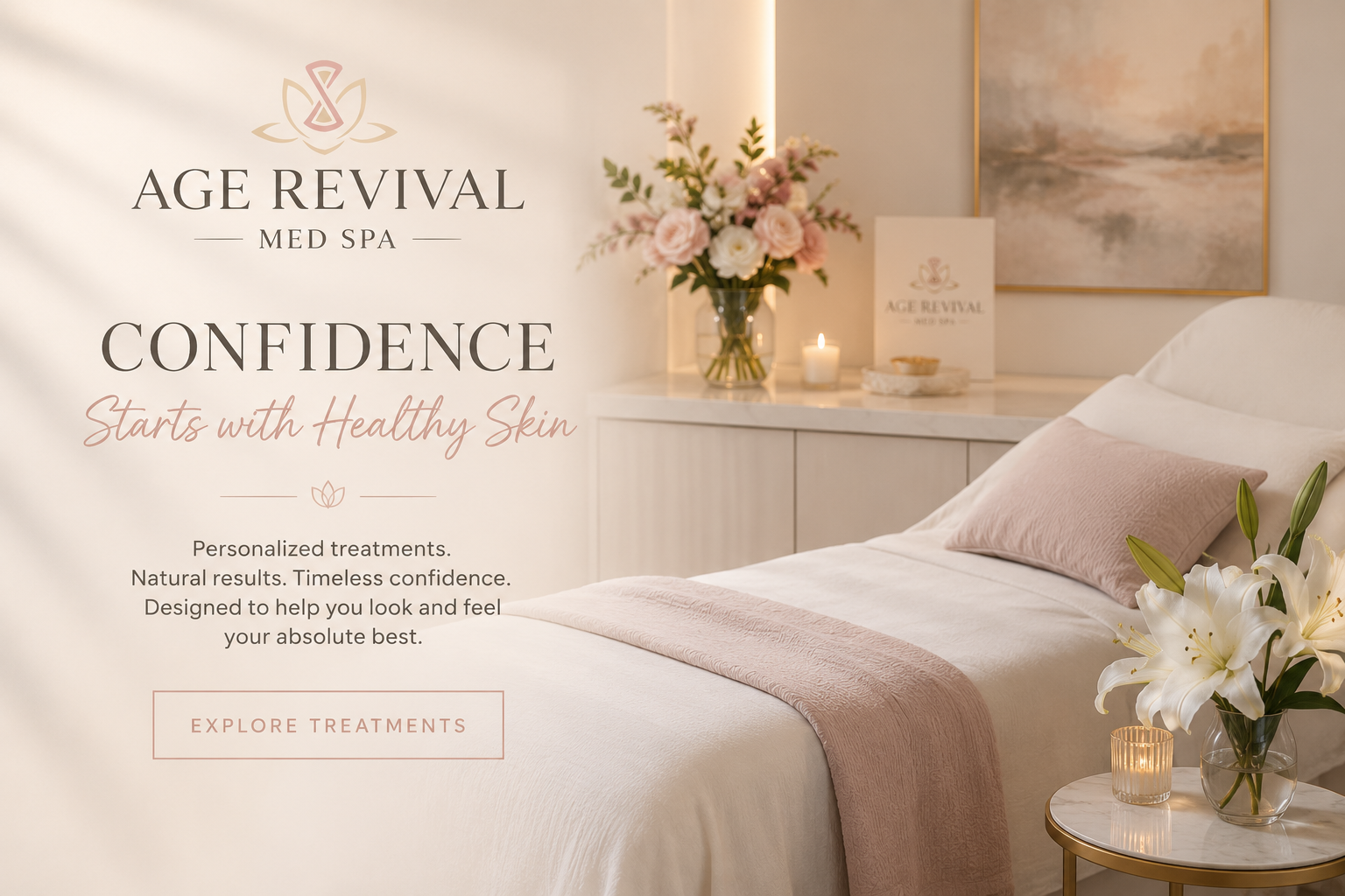 Confidence starts with healthy skin - explore treatments at Age Revival Med Spa